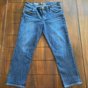 Kut from the Kloth Bardot Crop Skinny Boyfriend Jeans Size 10